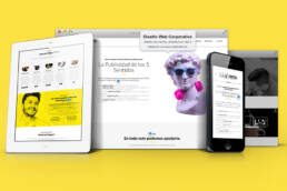 Diseño de página web corporativa, dinámica, adaptable, responsive y creación de copys publicitarios.