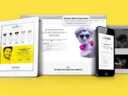 Diseño de página web corporativa, dinámica, adaptable, responsive y creación de copys publicitarios.